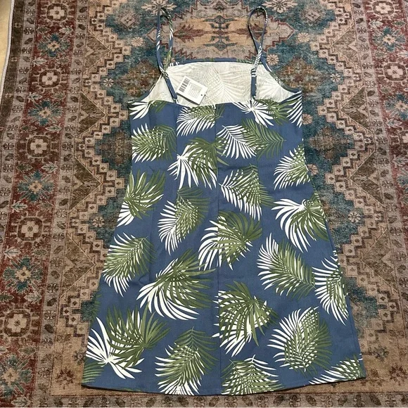 NWT urban outfitters• Palm Print Bodycon Mini
Dress Blue Size XS and S - Picture 14 of 16